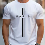 Men's Fashion Printed Casual Slim T-shirt Clothsi