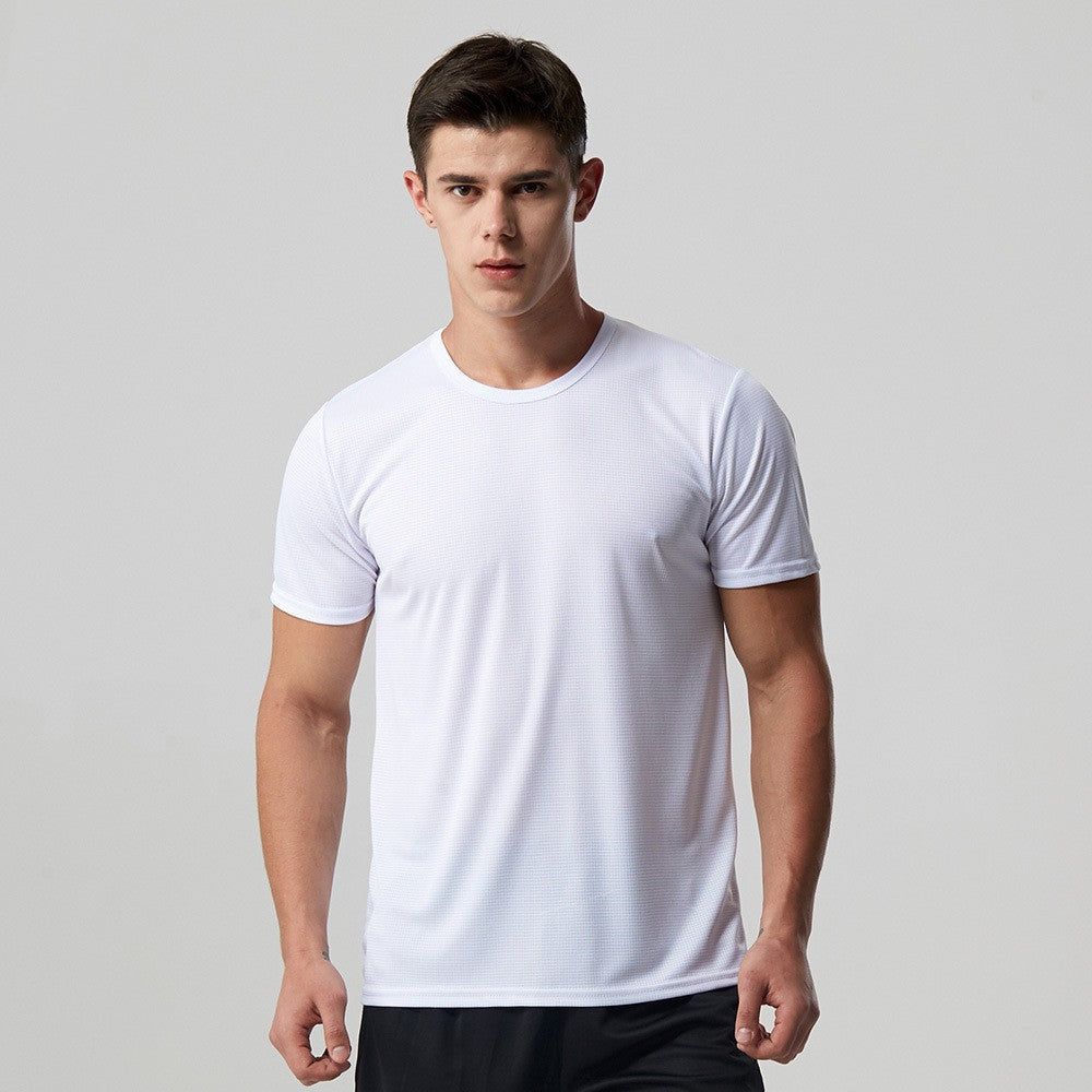 Clothsi Men’s Quick Dry Running T-Shirt – Slim Fit Short Sleeve Round Neck Tee, Solid Lightweight Sports Top for Gym, Outdoor, and Daily Activewear Clothsi