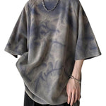 Clothsi Retro Men’s Trendy Loose T-Shirt – Casual Pullover Short Sleeve Tee, Lightweight Thin Fabric, Relaxed Fit Streetwear Top for Everyday Leisure Wear Clothsi