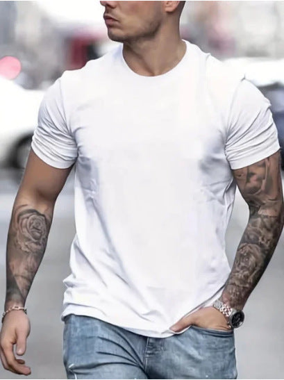 Men's Fashion Printed Casual Slim T-shirt Clothsi