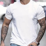 Men's Fashion Printed Casual Slim T-shirt Clothsi