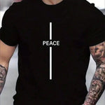 Clothsi Men’s Printed Short Sleeve T-Shirt – Casual Polyester Spandex Tee, Lightweight Stretchy Top, Short Sleeves for Everyday, Sports, and Outdoor Wear Clothsi