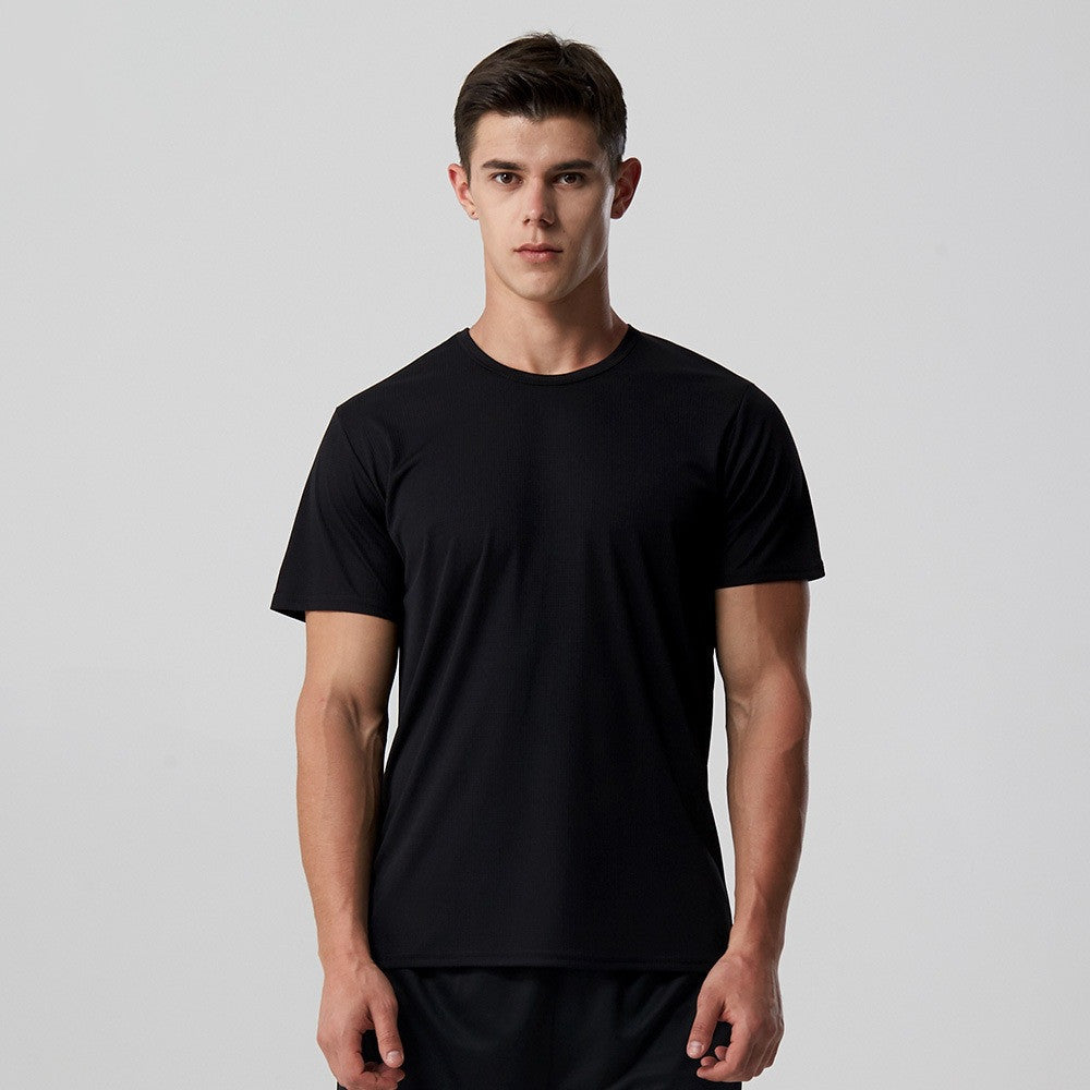 Clothsi Men’s Quick Dry Running T-Shirt – Slim Fit Short Sleeve Round Neck Tee, Solid Lightweight Sports Top for Gym, Outdoor, and Daily Activewear Clothsi