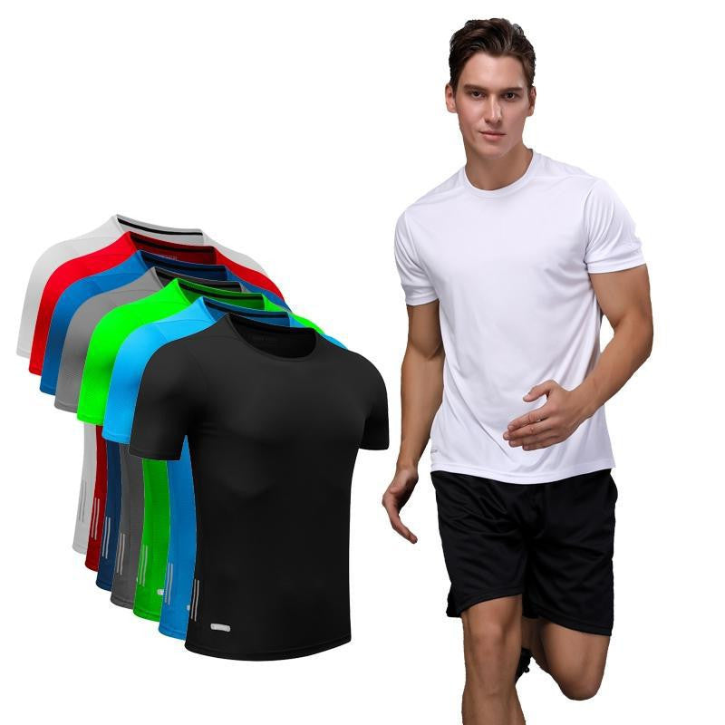 Clothsi Men’s Quick Dry Running T-Shirt – Slim Fit Short Sleeve Round Neck Tee, Solid Lightweight Sports Top for Gym, Outdoor, and Daily Activewear Clothsi