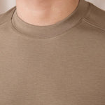 Clothsi Men’s All-Match Slim-Fit Base T-Shirt – Round Neck Short Sleeve, Breathable Viscose Cotton Blend, Casual Fashionable City Style in Black, Camel, White Clothsi