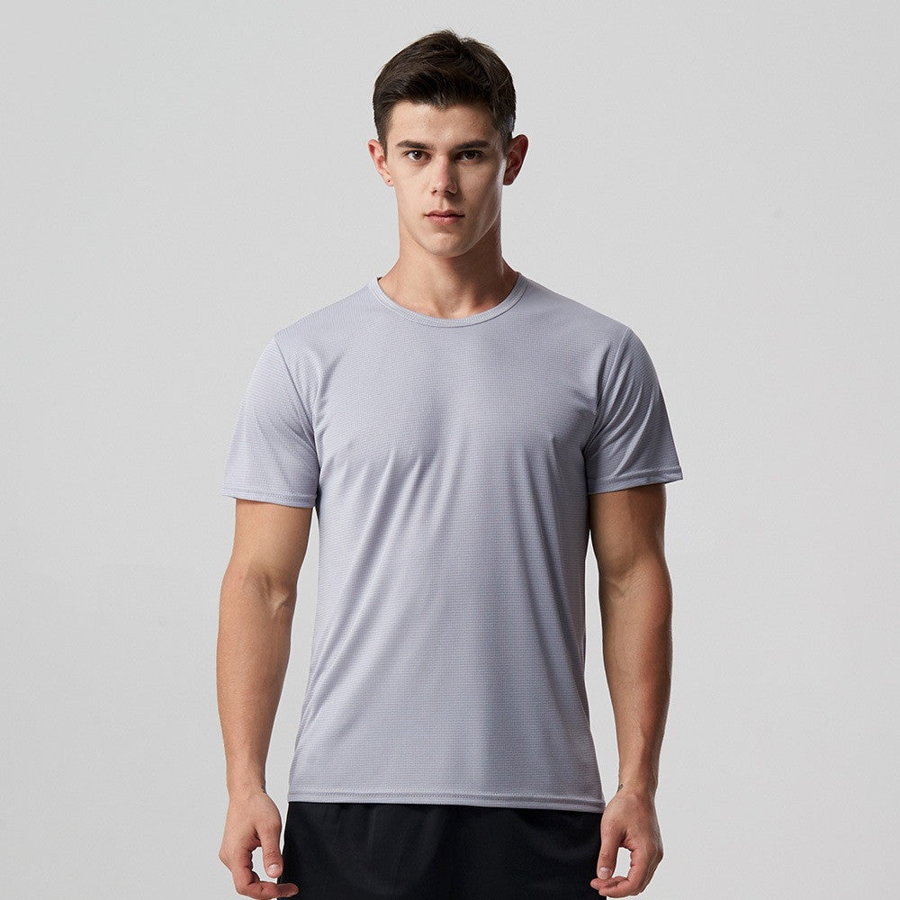 Clothsi Men’s Quick Dry Running T-Shirt – Slim Fit Short Sleeve Round Neck Tee, Solid Lightweight Sports Top for Gym, Outdoor, and Daily Activewear Clothsi